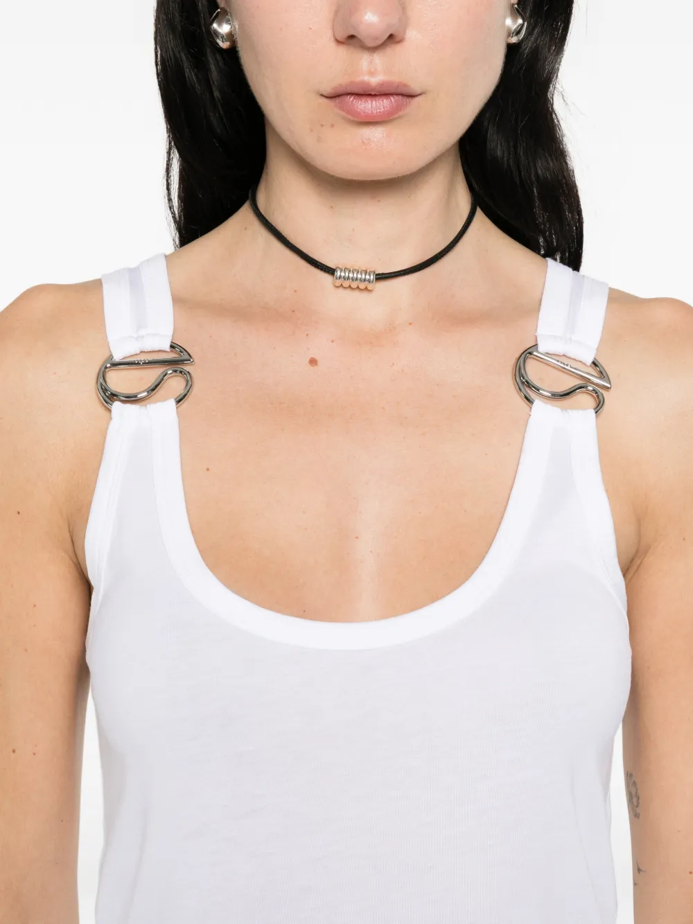 Coperni Mouwloze mini-jurk Wit