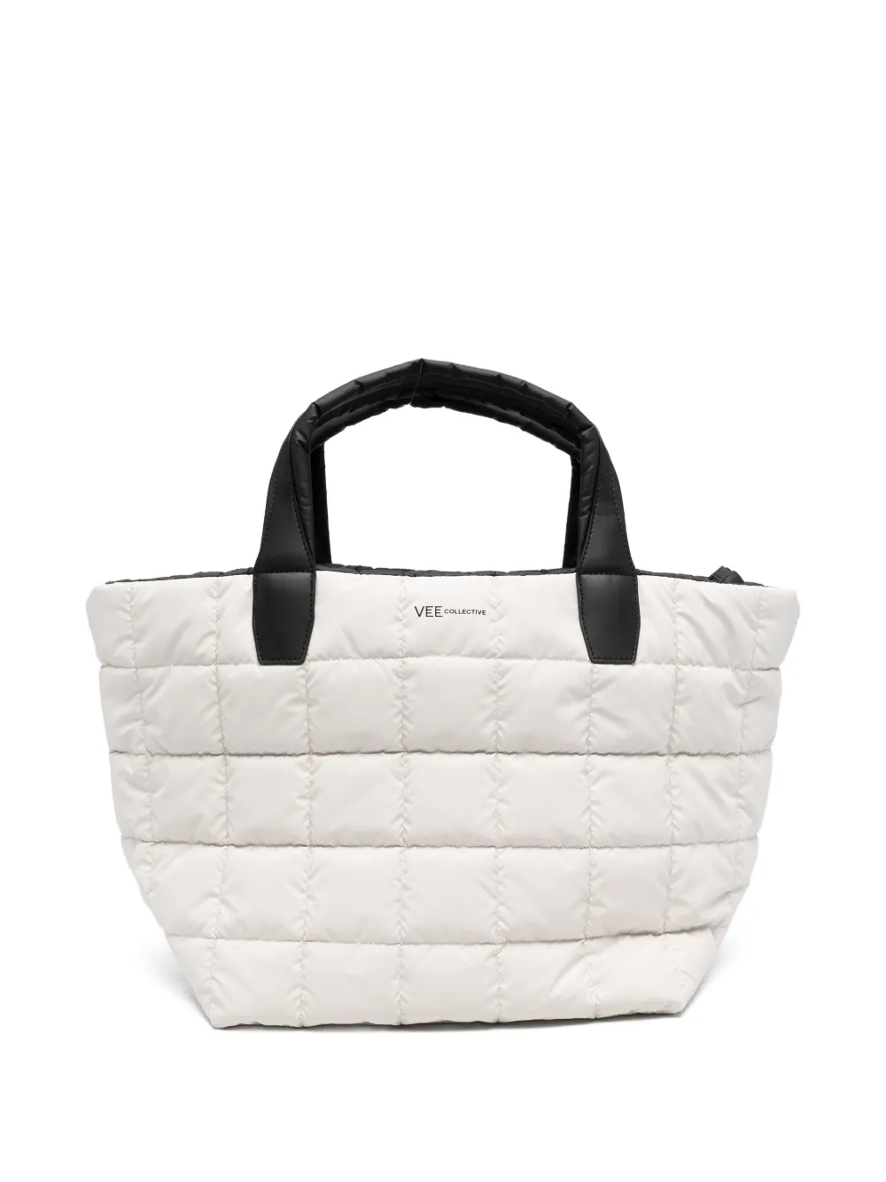 VeeCollective medium Porter quilted tote bag - Toni neutri