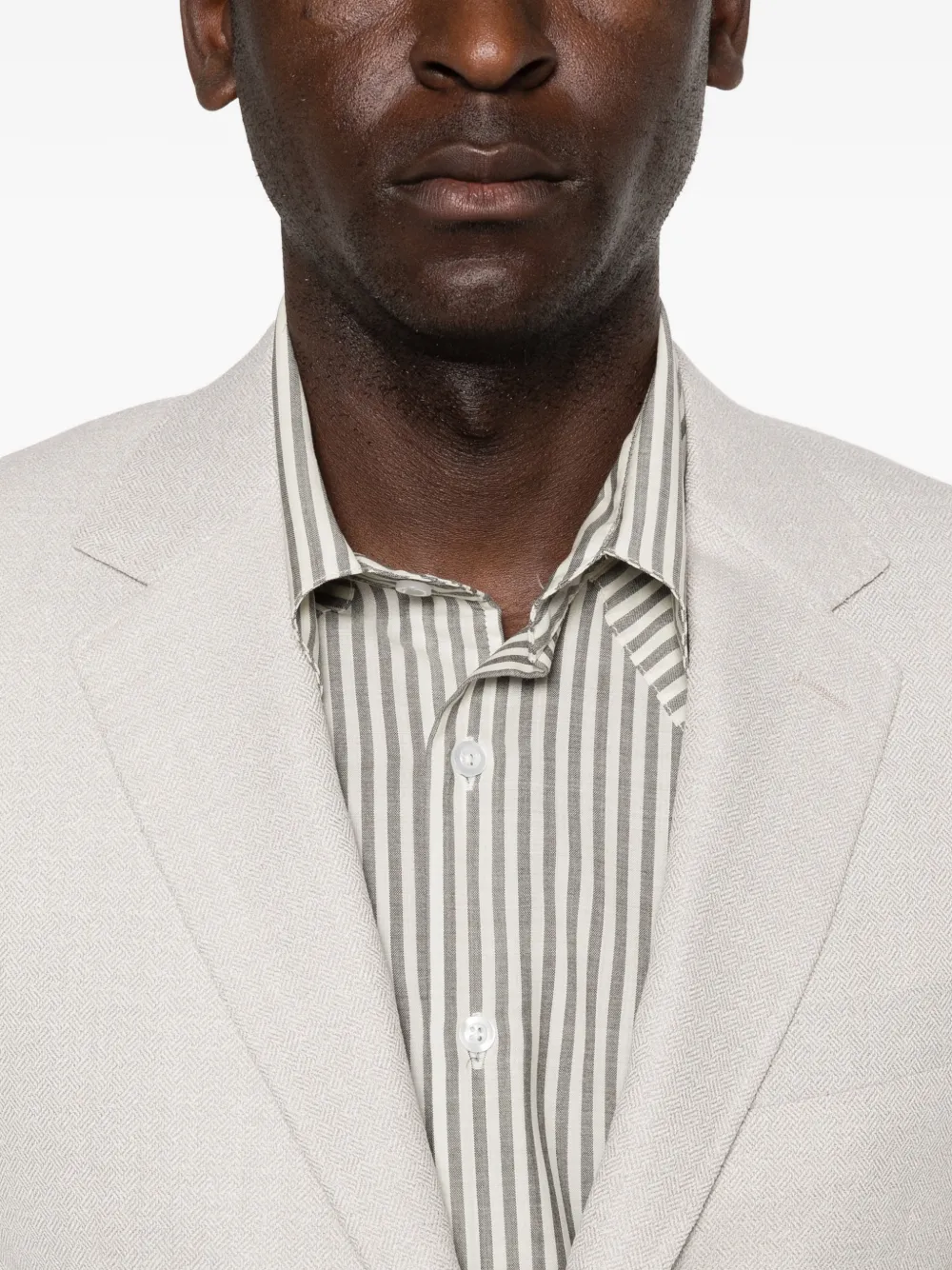 Canali Blazer met borstzak Beige