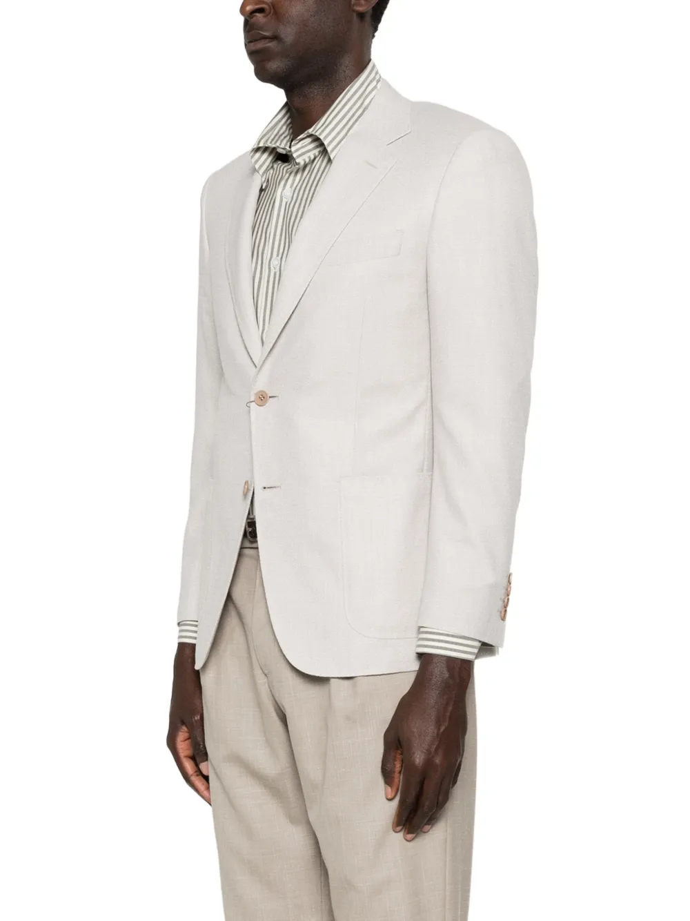 Canali Blazer met borstzak Beige