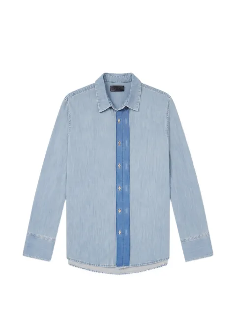 424 Hoorsenbuhs two-tone denim shirt