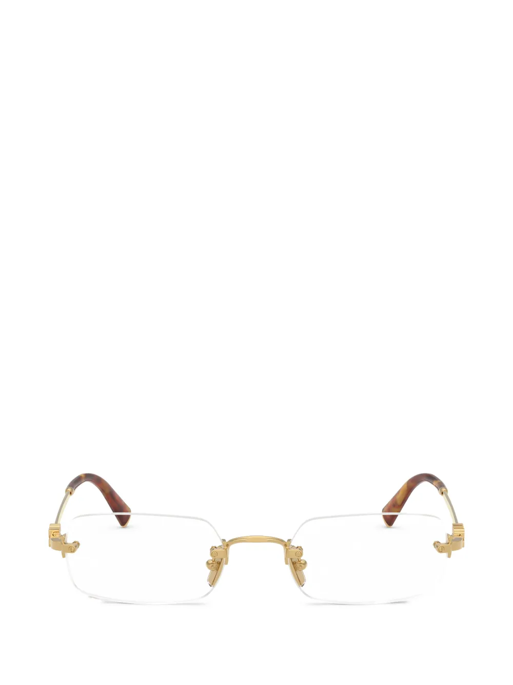 Miu Miu Eyewear rectangular glasses - Oro