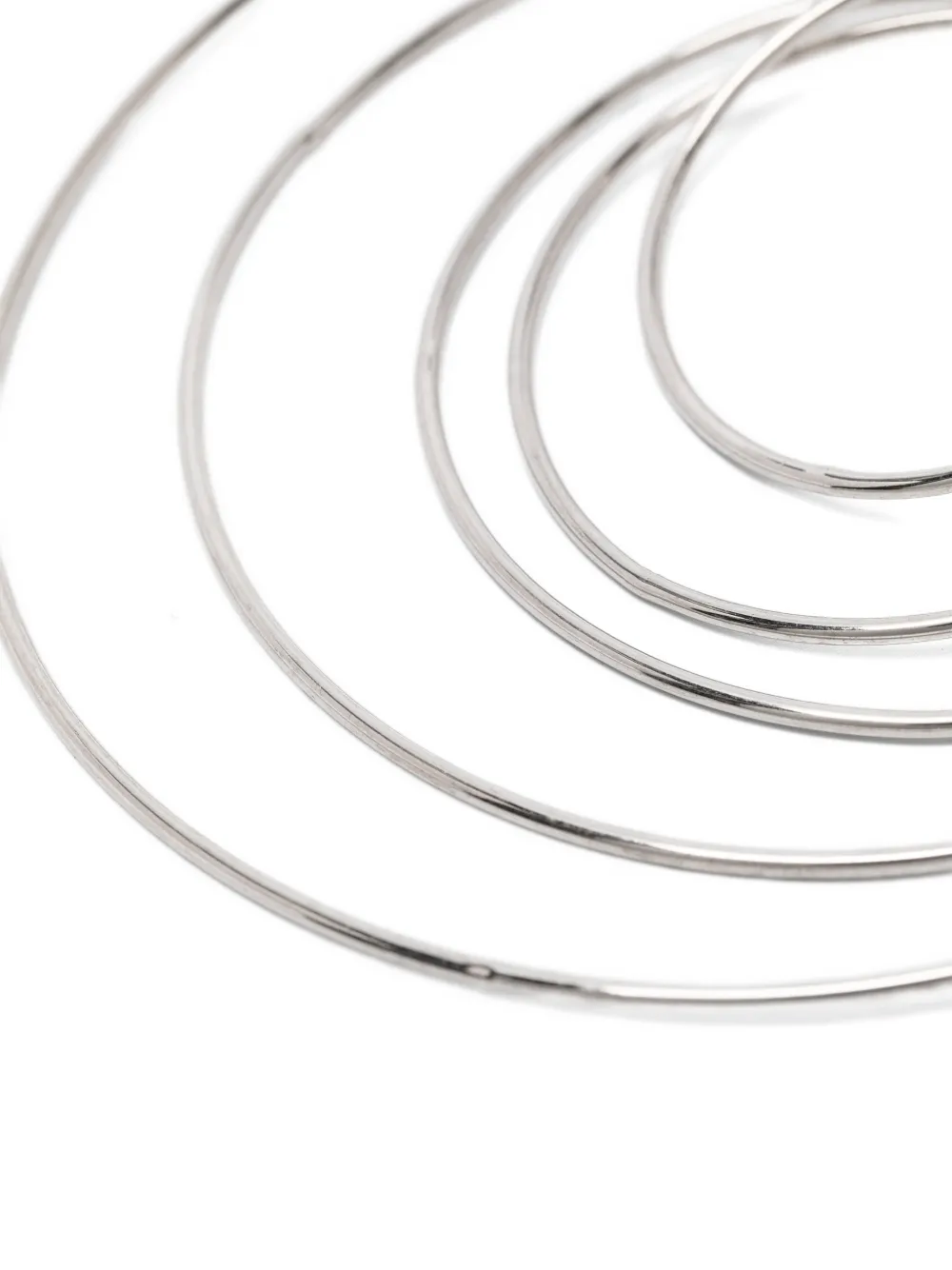  Panconesi Serpent Hoop Earings - Silver 