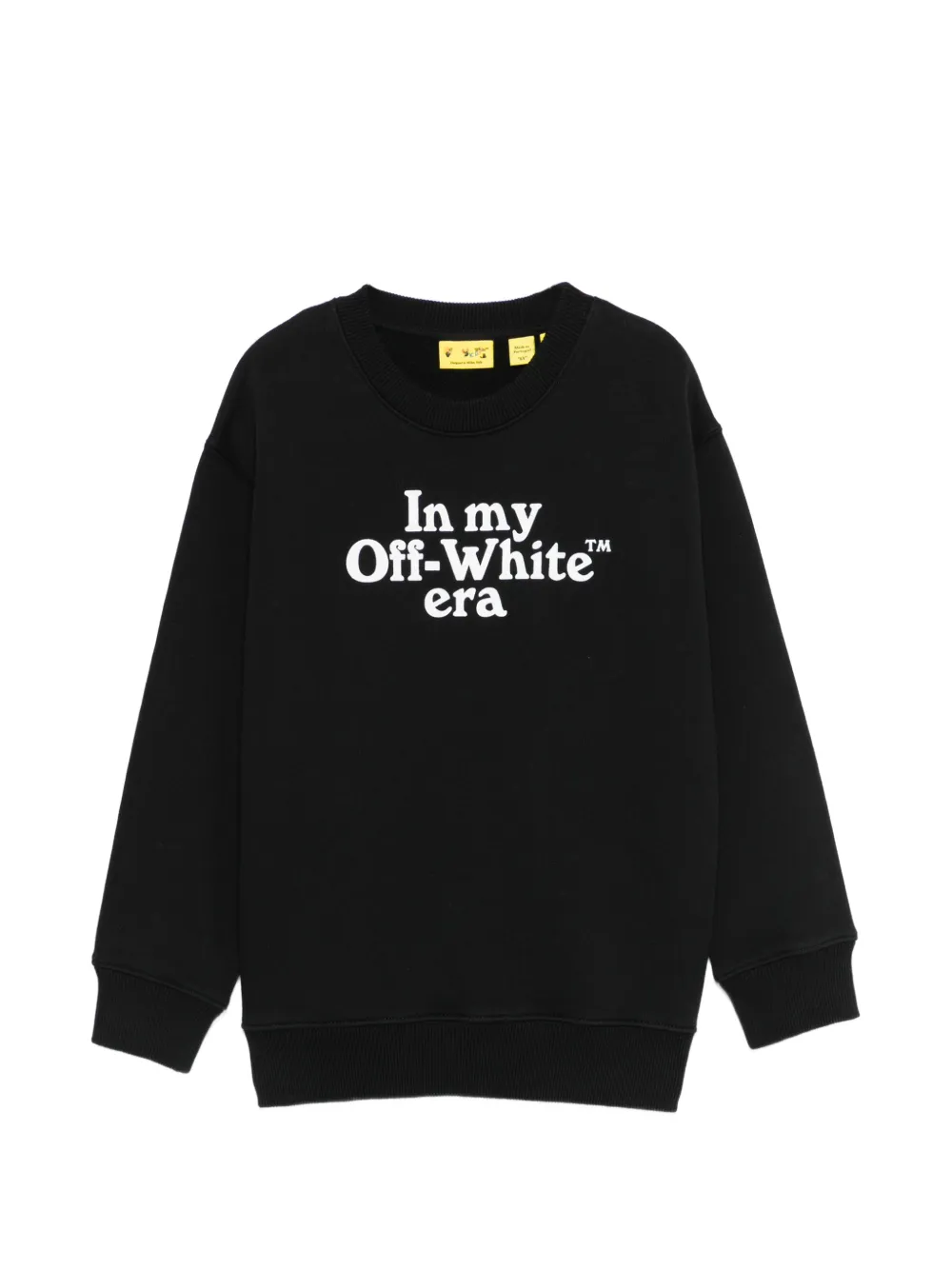 Off-White Kids slogan-print sweatshirt - Nero