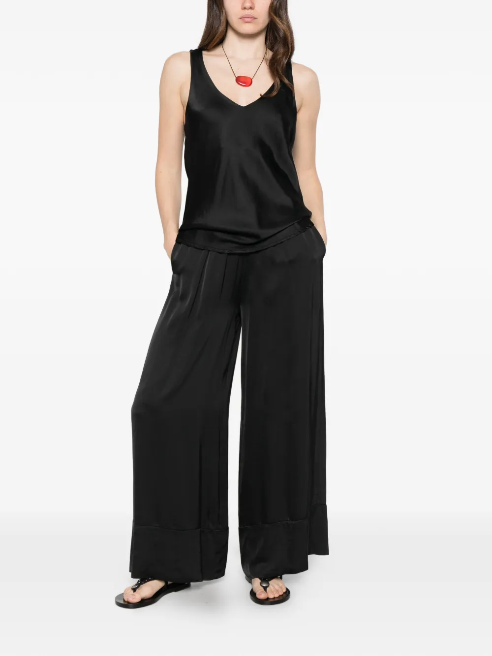 DIXIE V-neck blouse - Nero