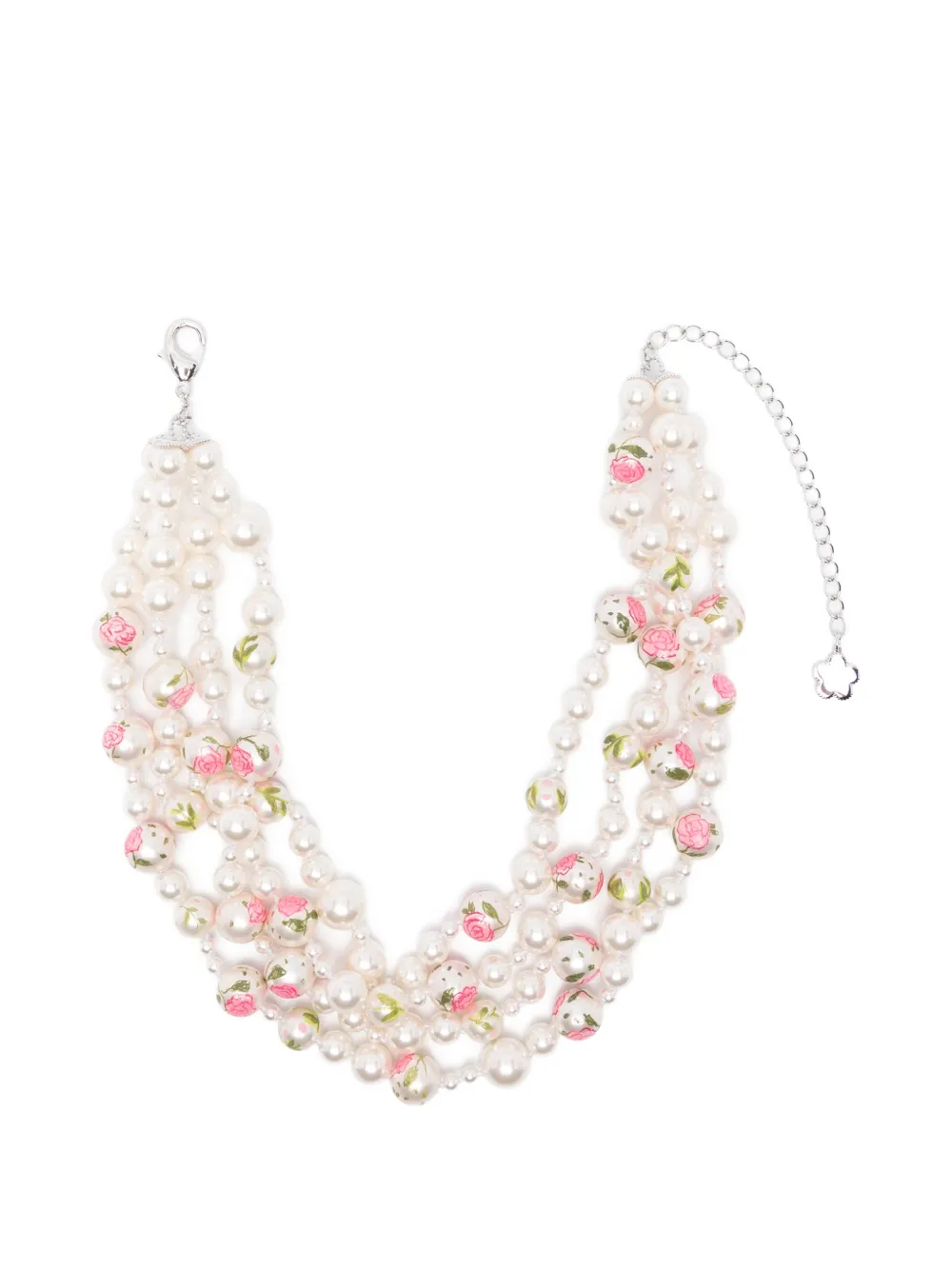 YVMIN floral bead necklace - Toni neutri