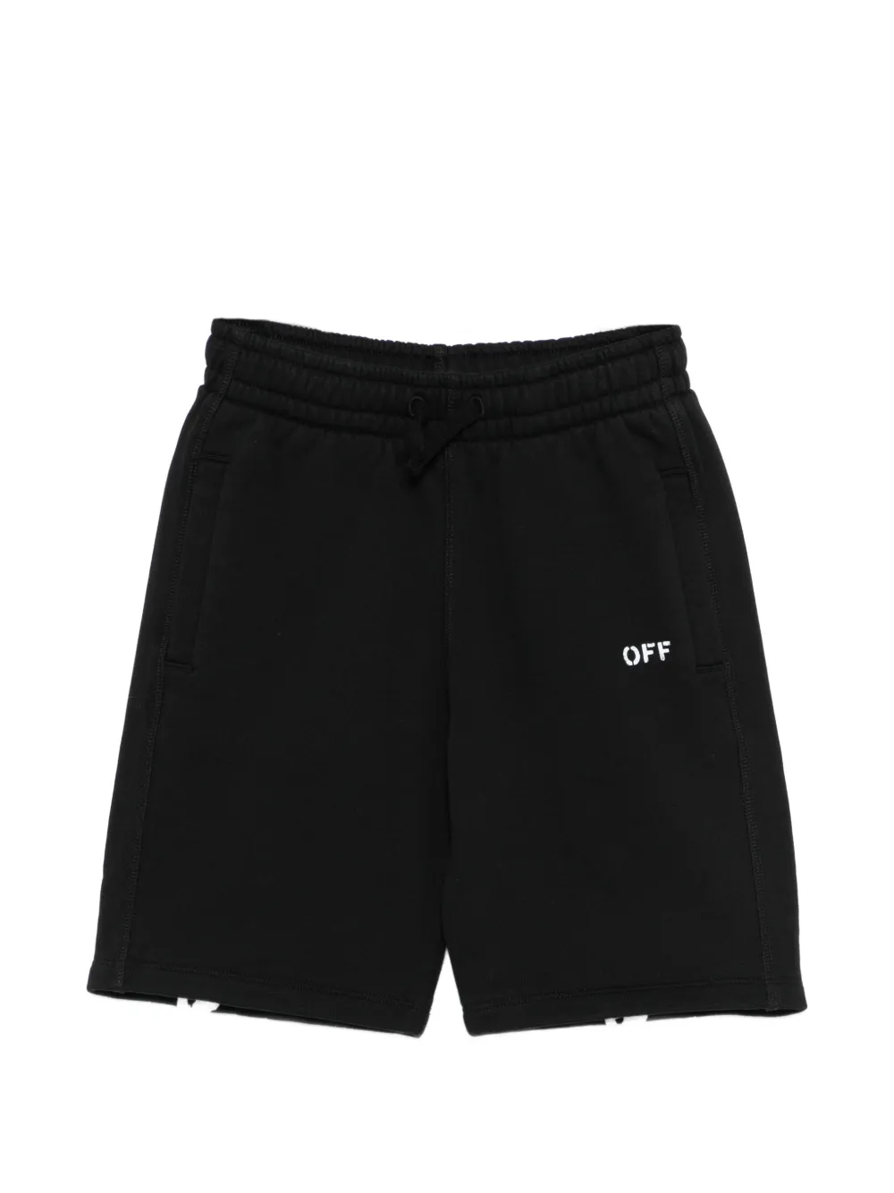 Off-White Kids drawstring shorts - Nero