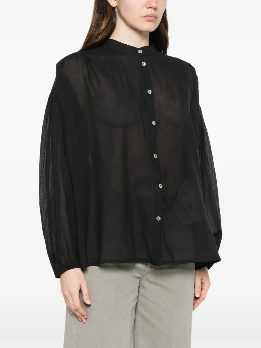 Dixie Camisa Con Botones - Negro 