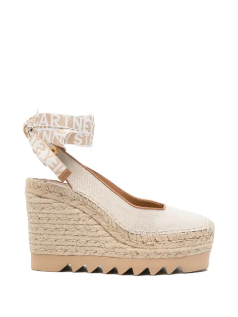 Stella McCartney Gaia slingback wedge espadrilles