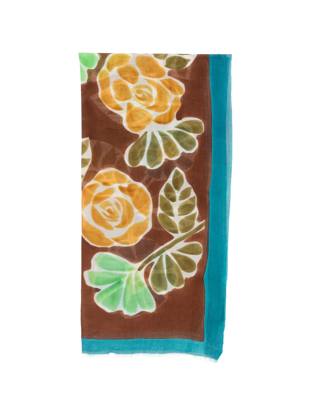 SGOMBERO CANTINE floral-print scarf - Marrone
