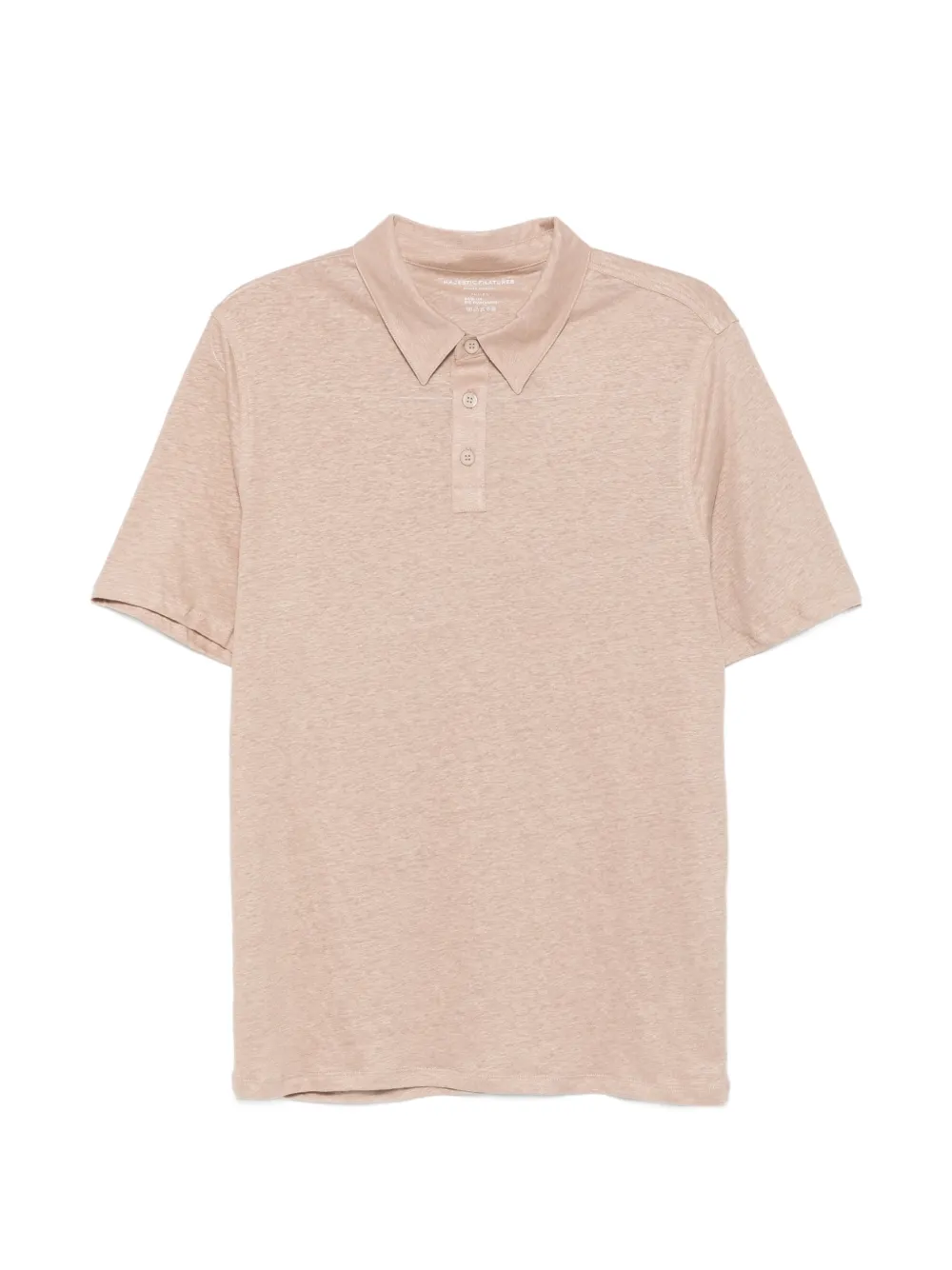 Majestic Filatures short-sleeve polo shirt - Toni neutri