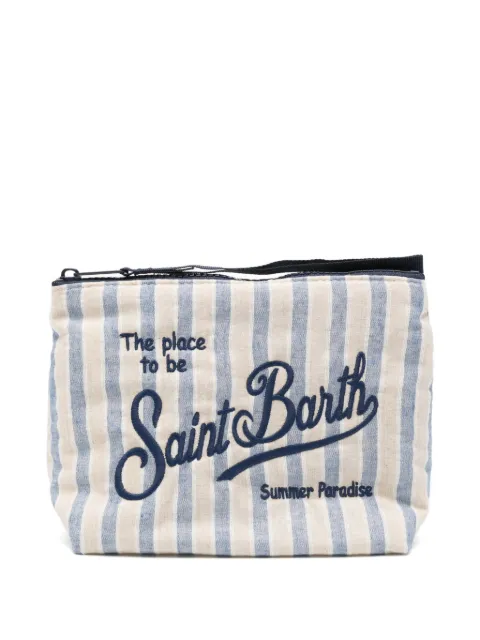 MC2 Saint Barth Aline striped clutch bag
