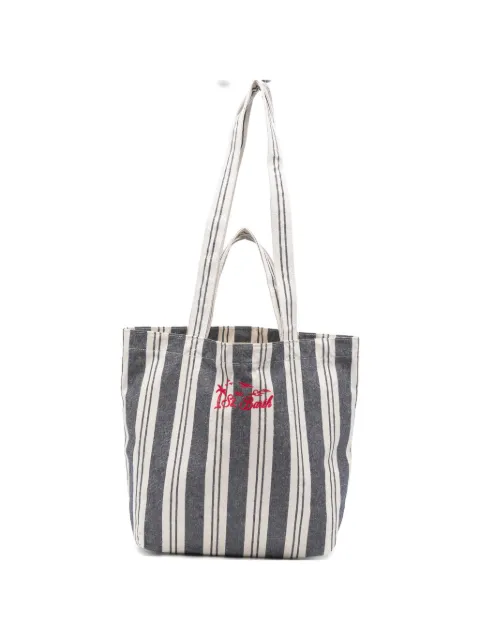 MC2 Saint Barth striped embroidered tote bag