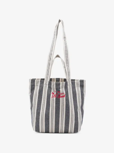 MC2 Saint Barth striped embroidered tote bag