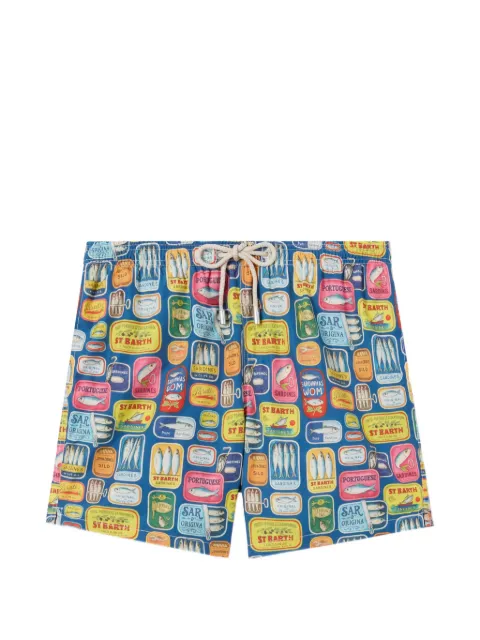 MC2 Saint Barth Lighting swim shorts with all-over sardine tins print