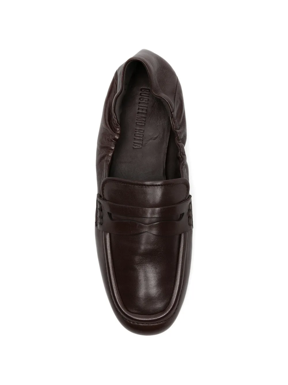 GUGLIELMO ROTTA Loafers met ruches Bruin