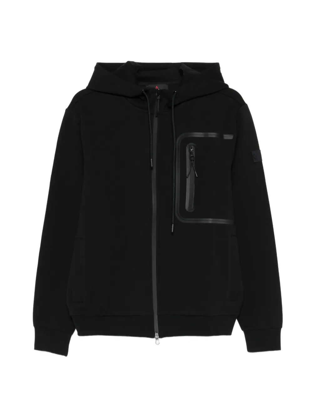 Peuterey Parker zip hooded sweater - Nero