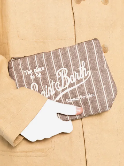 MC2 Saint Barth Aline striped clutch bag