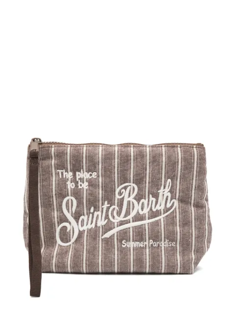MC2 Saint Barth Aline striped clutch bag