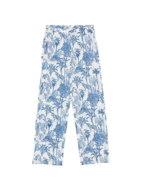 MC2 Saint Barth jungle-print palazzo pants