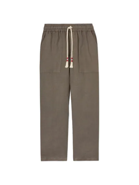 MC2 Saint Barth pantalon en lin à lien de resserrage