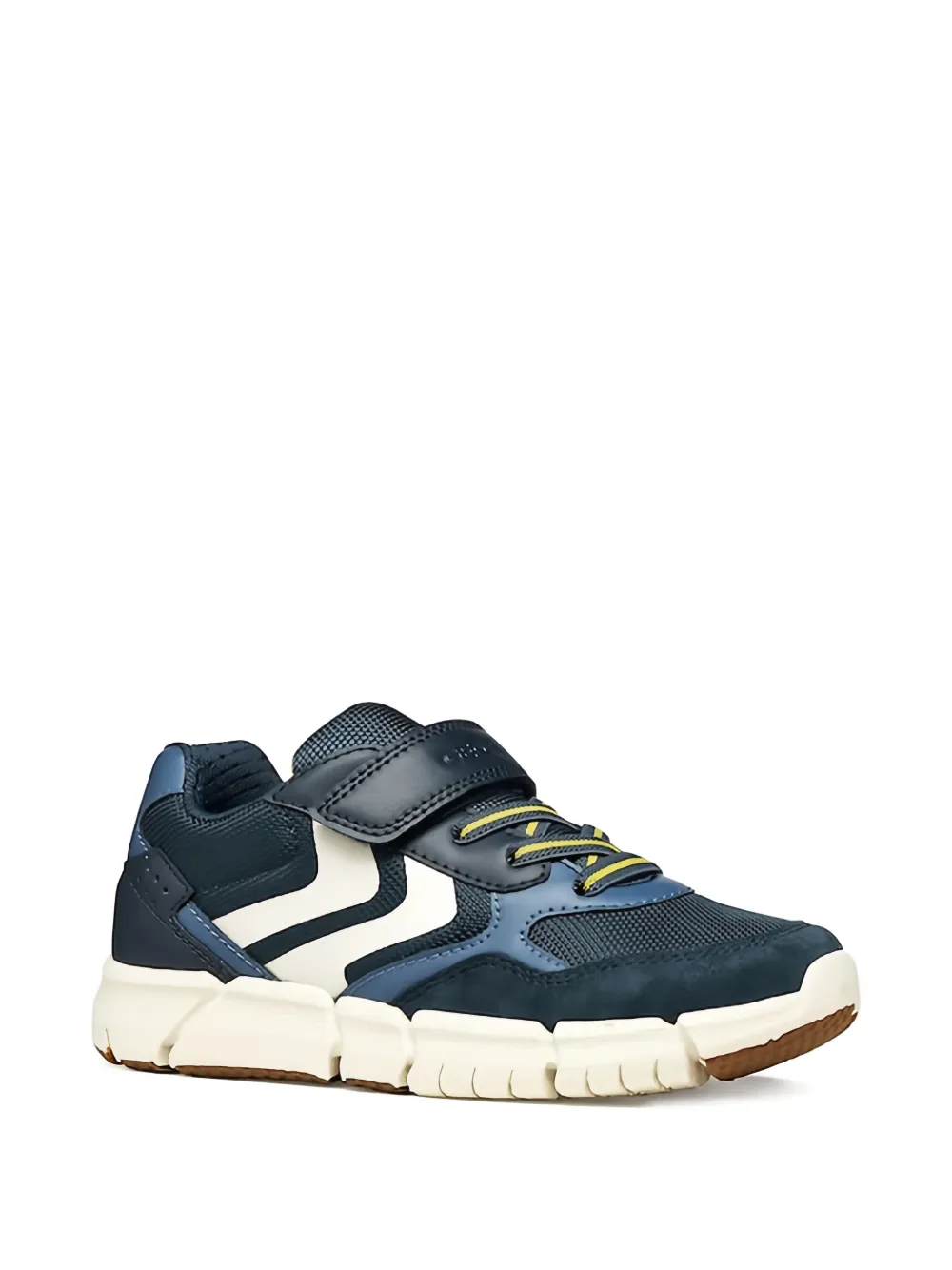 Geox Kids panelled touch-strap sneakers Blauw