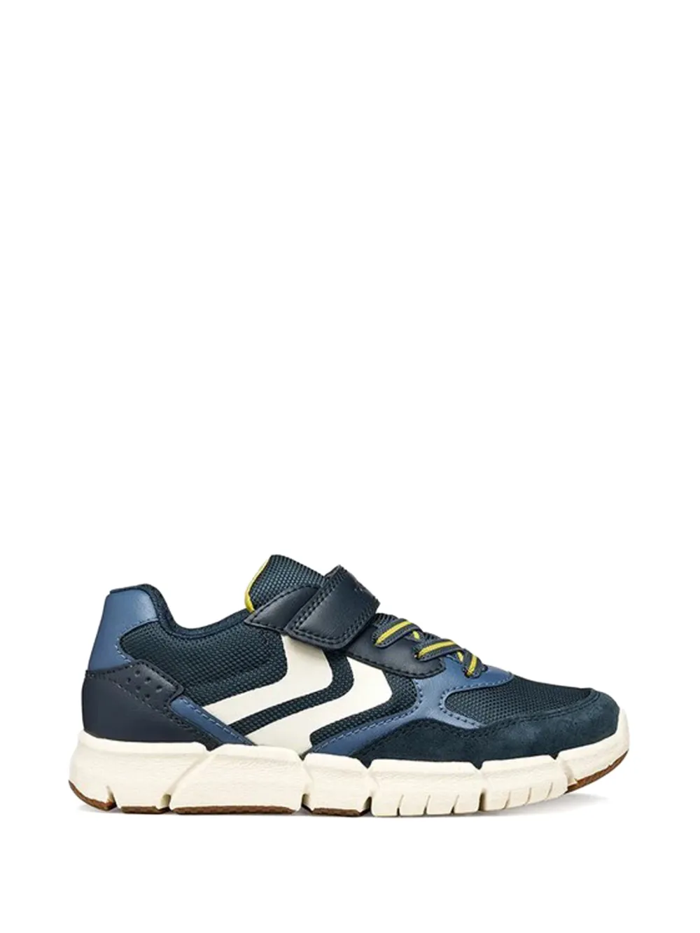 Geox Kids panelled touch-strap sneakers Blauw