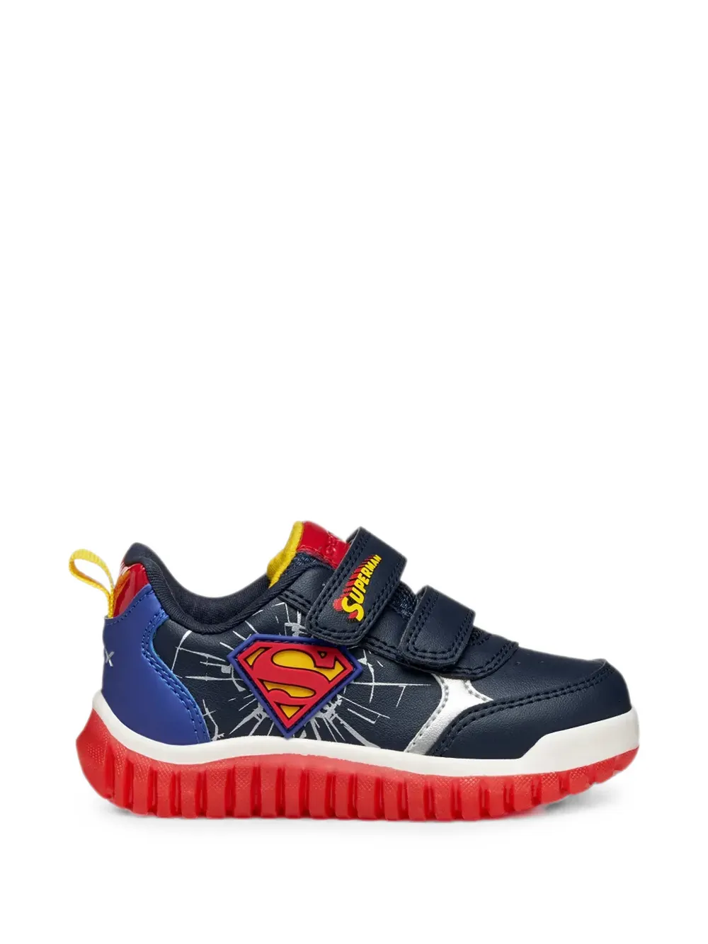 Geox Kids Lightyloo sneakers met logoband Blauw