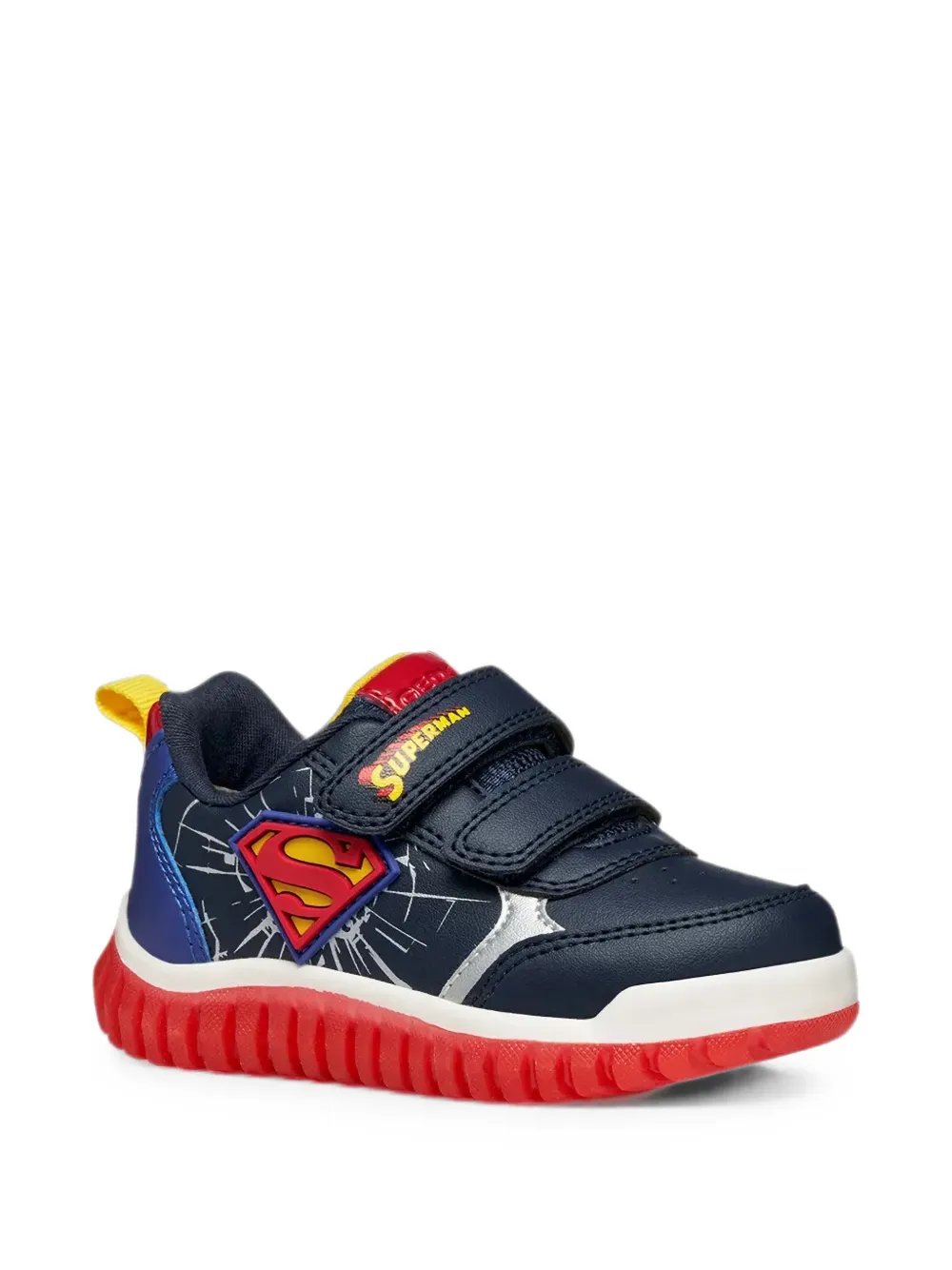 Geox Kids Lightyloo sneakers met logoband Blauw