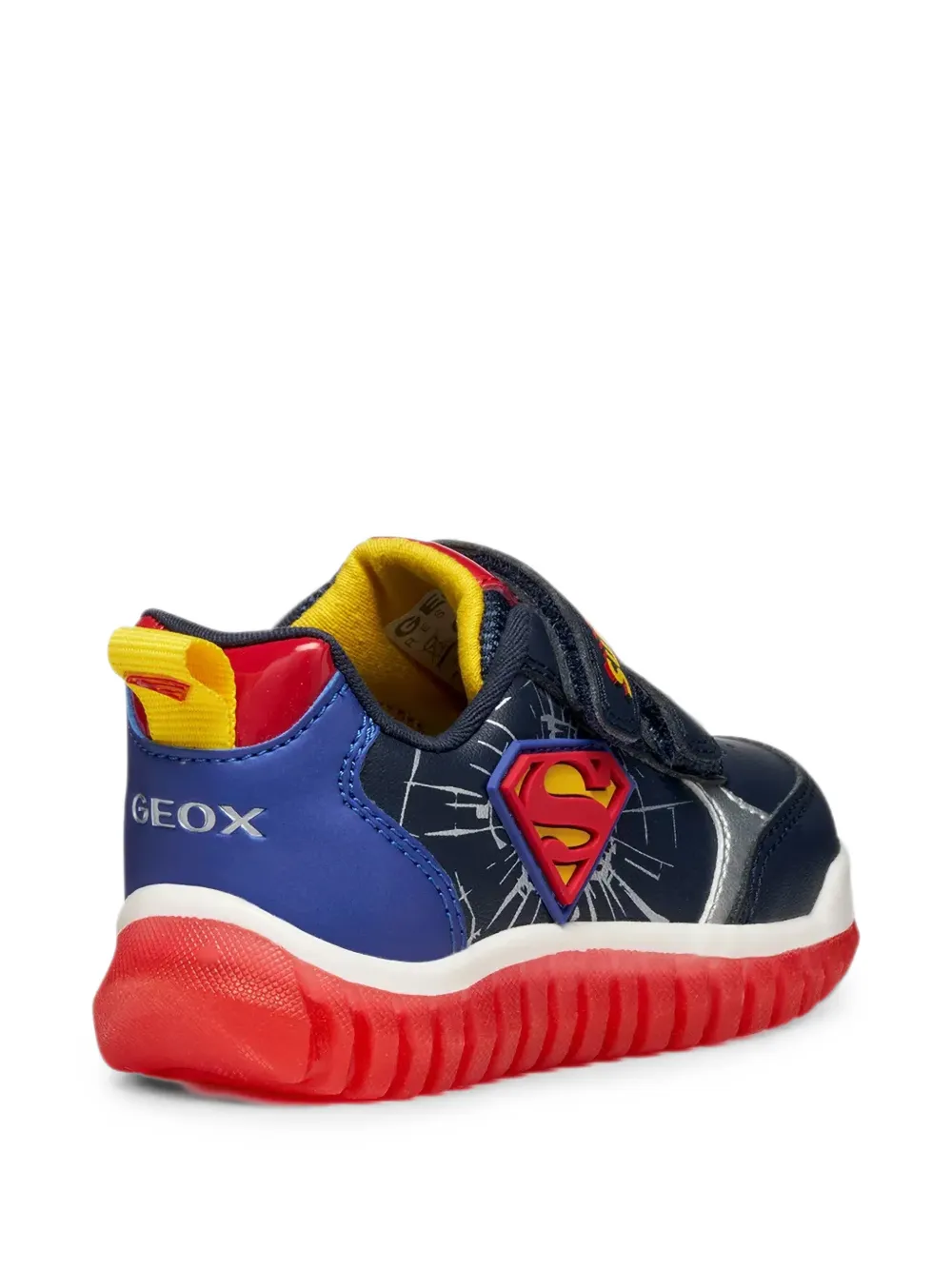 Geox Kids Lightyloo sneakers met logoband Blauw
