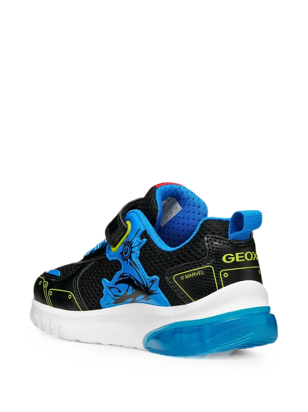 Geox Kids Ciberdron sneakers met klittenband Zwart