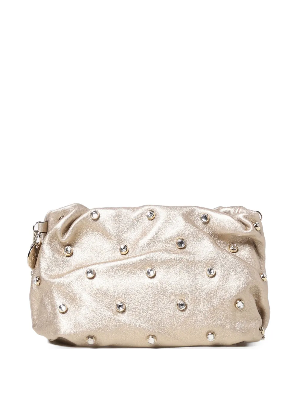 RED Valentino studded chain clutch bag - Oro
