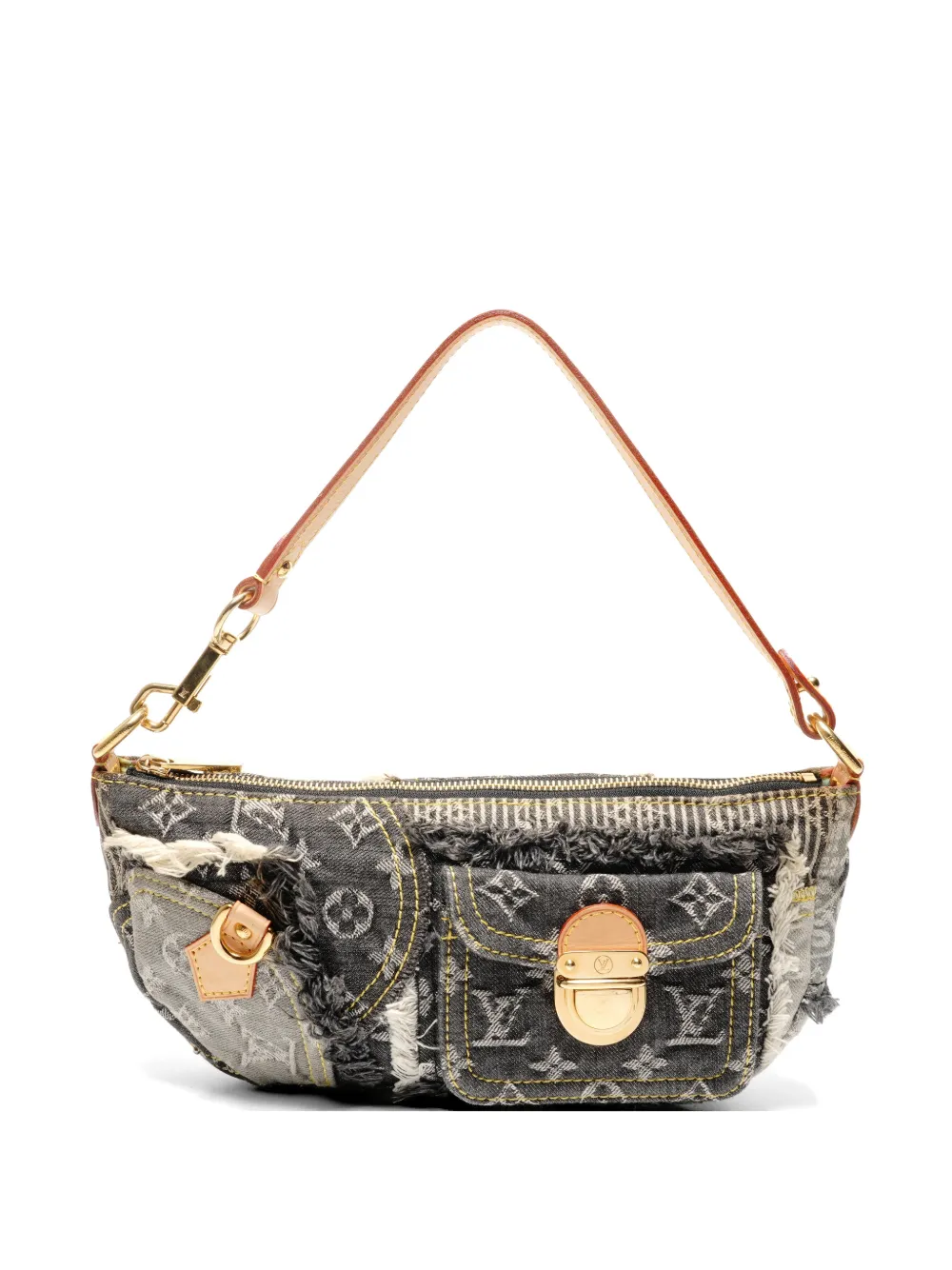 Louis Vuitton Pre-Owned 2007 logo shoulder bag - Grigio