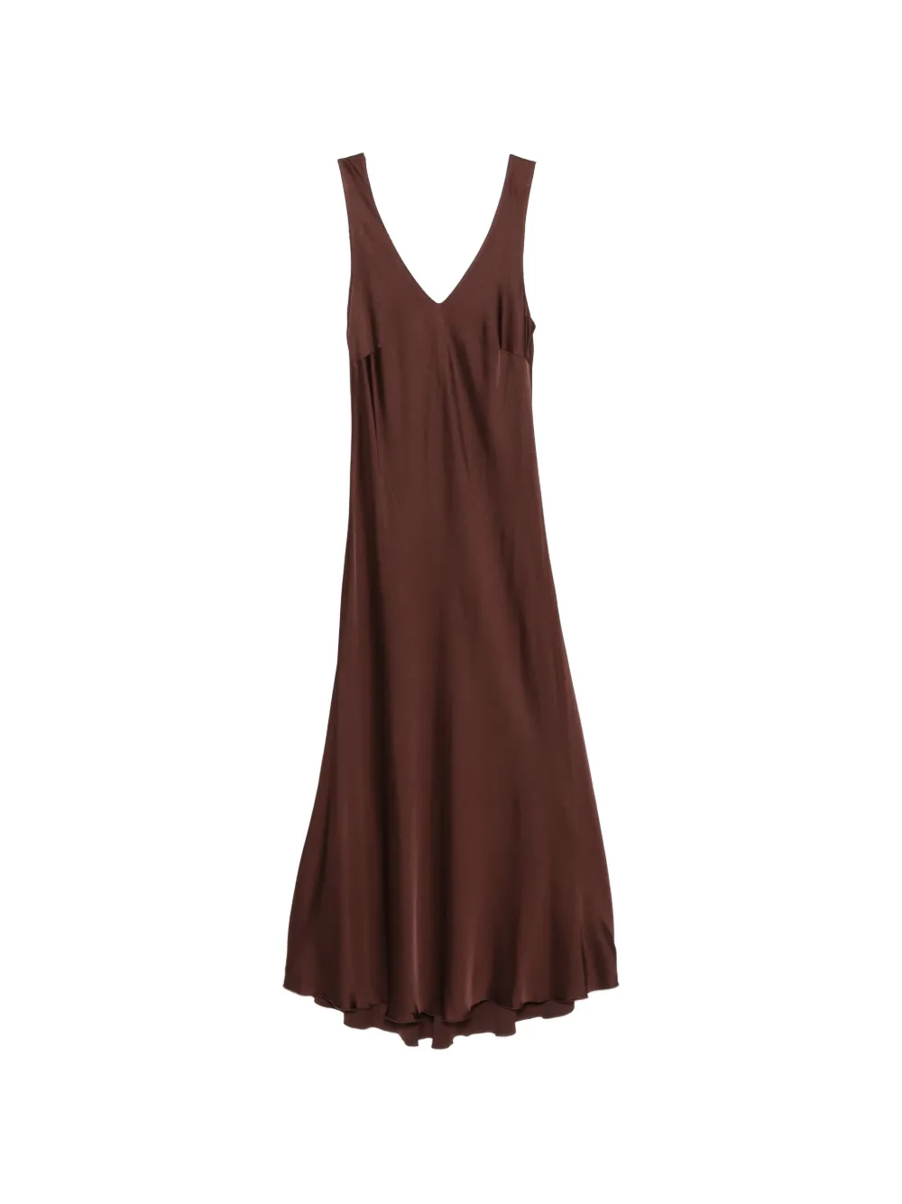 DIXIE V-neck midi dress - Marrone