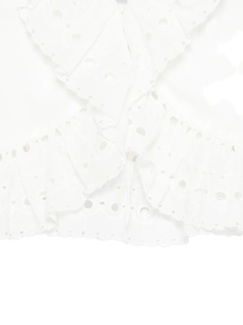  Louise Misha Ruffled Eyelet Top - White 