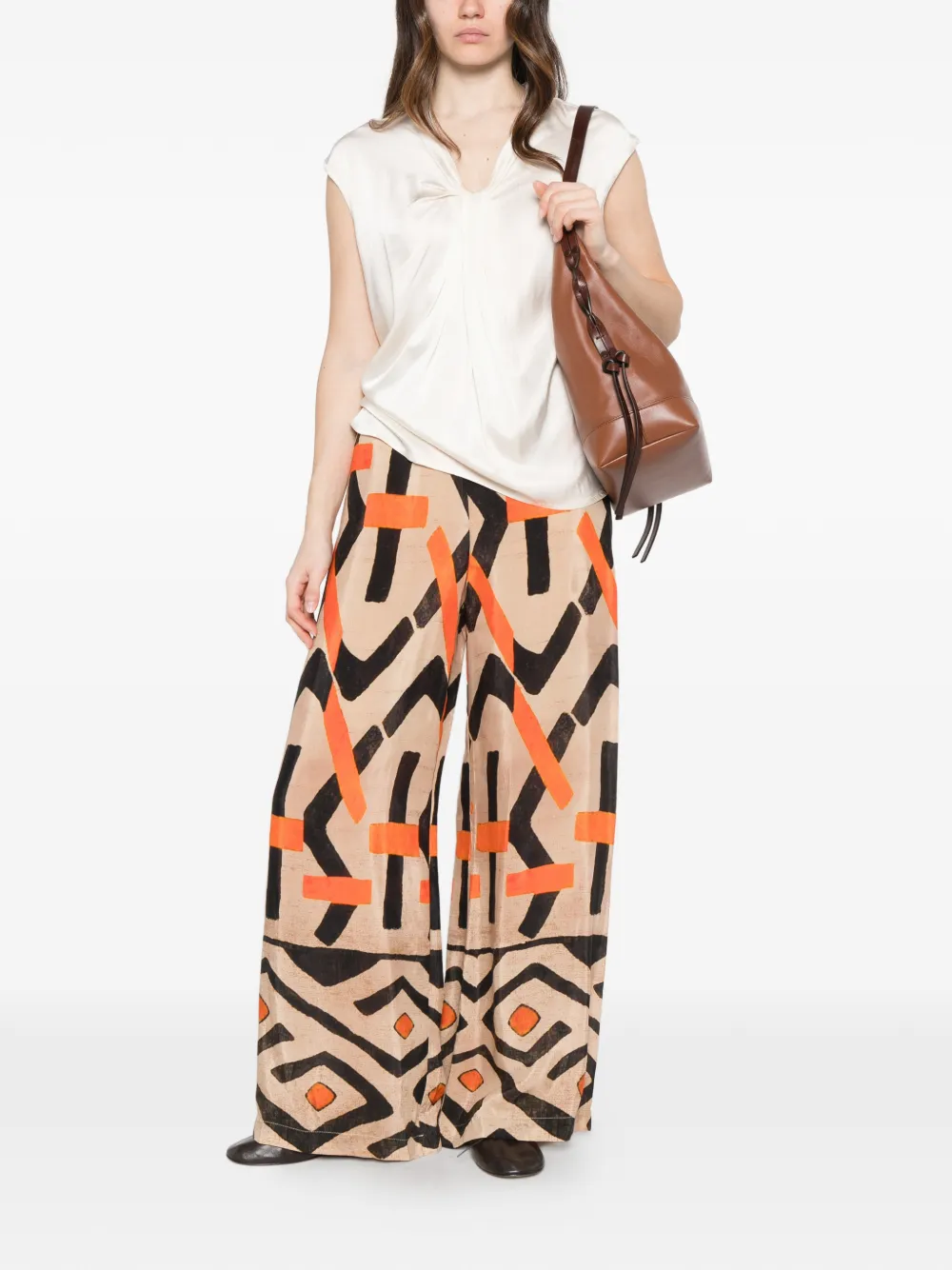 DIXIE twisted blouse - Toni neutri