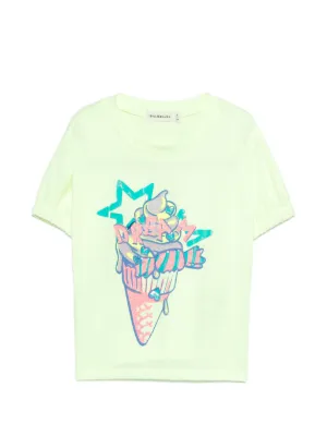 【未使い.セール】billieblush Tシャツ　ハート　3A Billieblush スパンコールハート Tシャツ | ニュートラル | FARFETCH JP