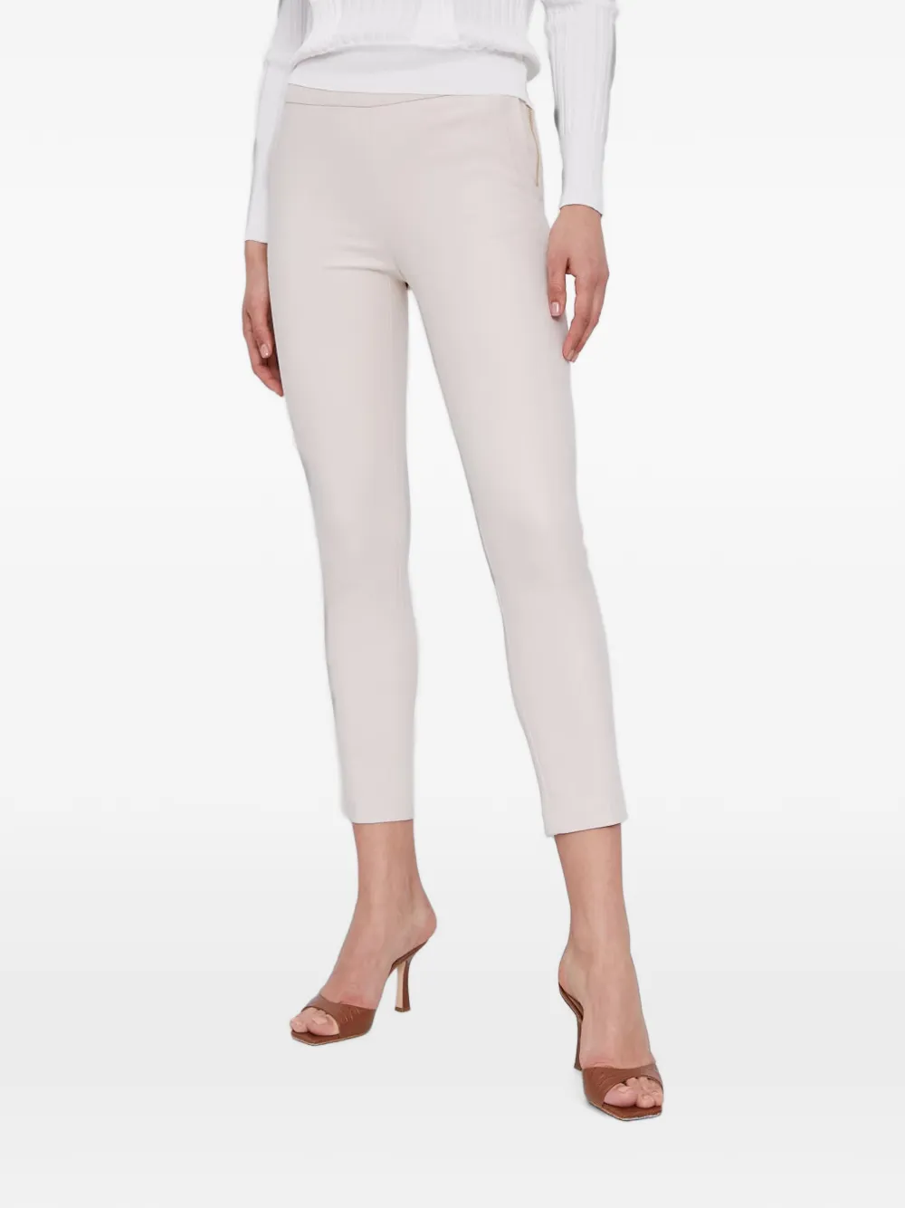 Morgan zip-fastening slim-fit trousers