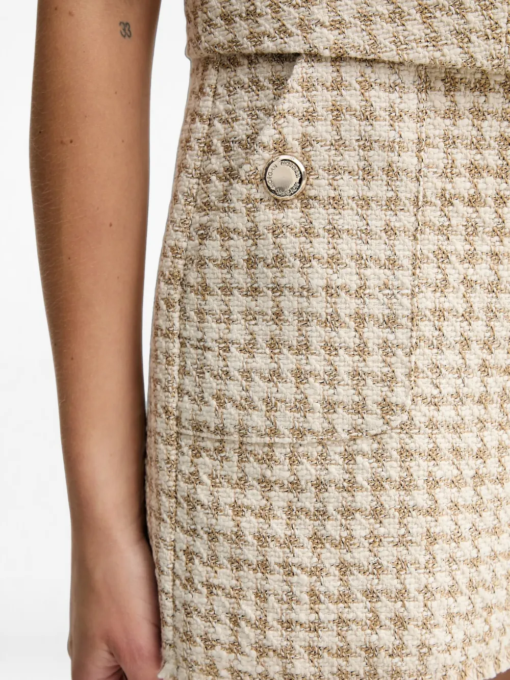 Morgan Tweed shorts Beige