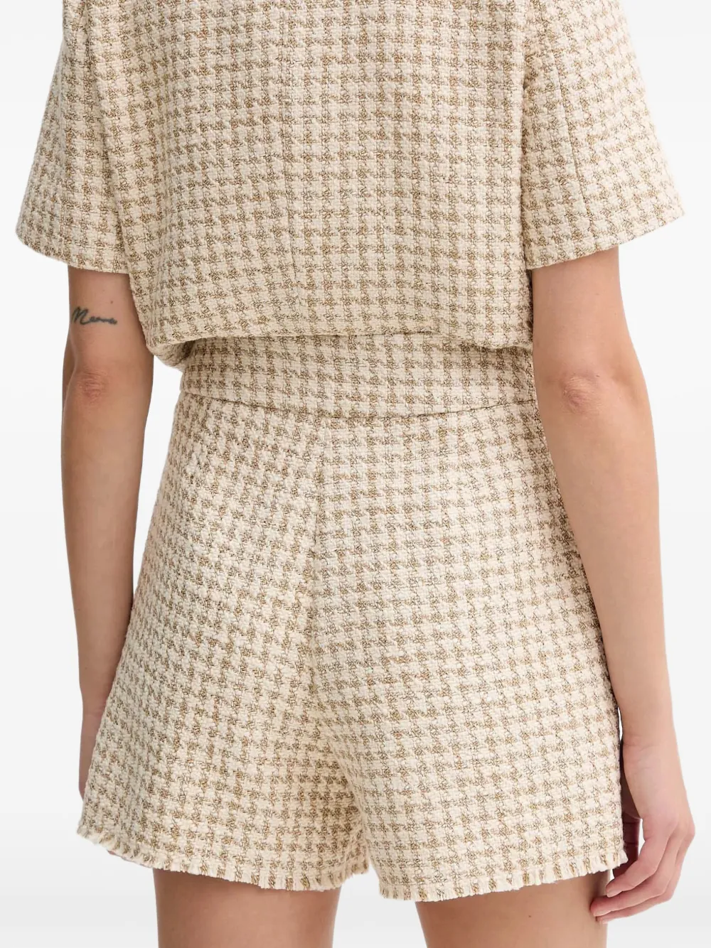 Morgan Tweed shorts Beige