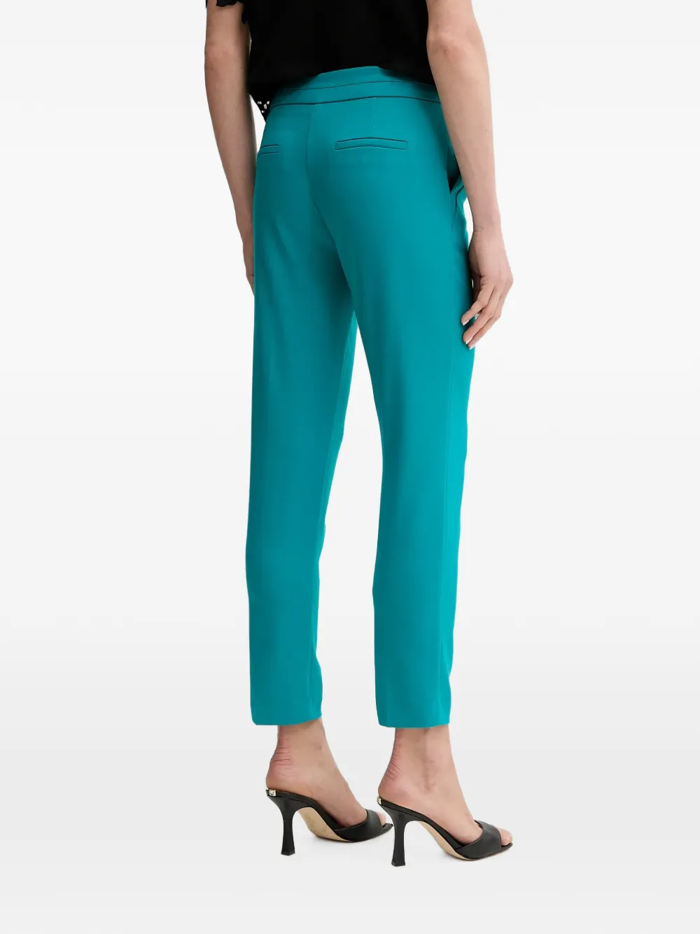 Morgan Broek met toelopende pijpen Blauw
