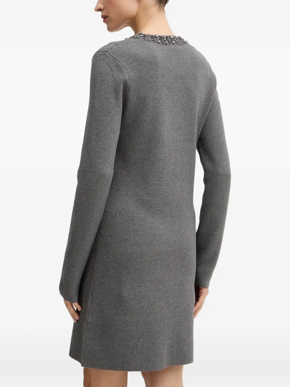 Morgan Rmcho embellished mini dress Grijs