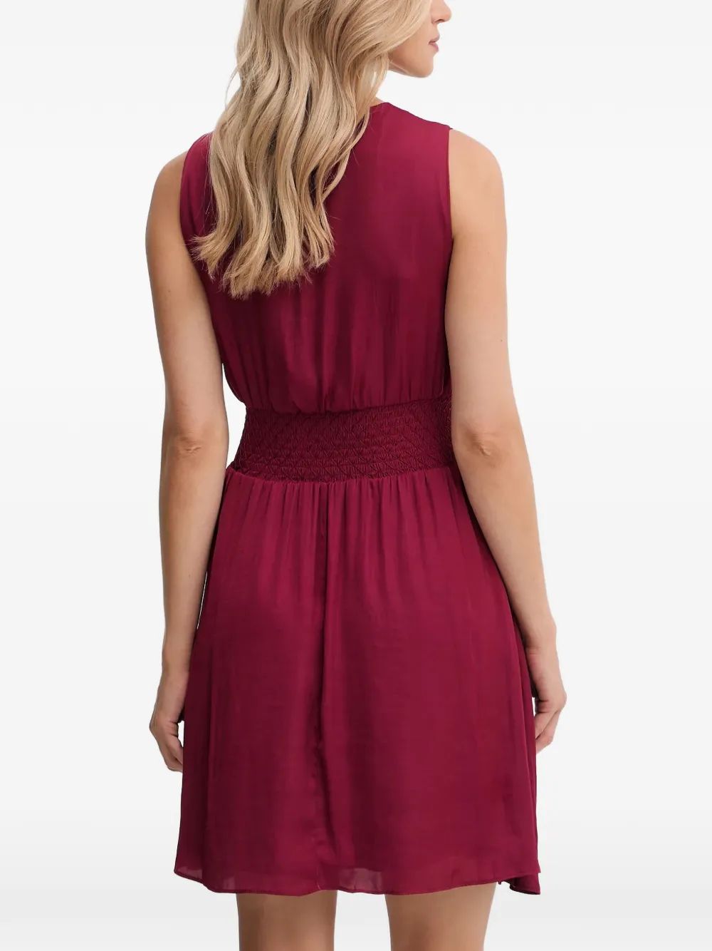 Morgan wrap-design mini dress Rood