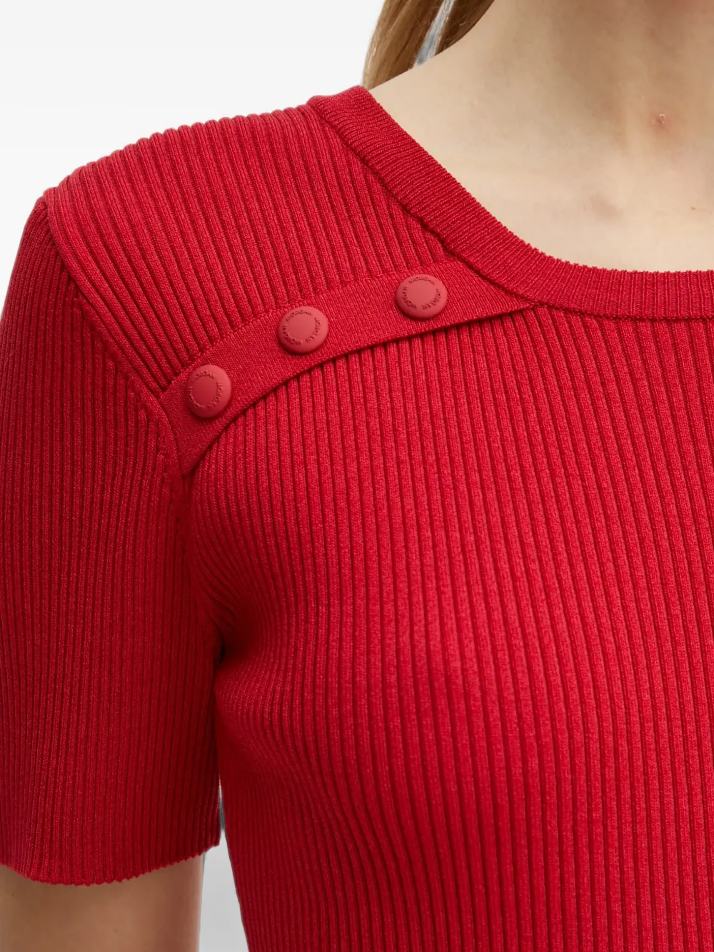 Morgan Mini-jurk met knoopdetail Rood