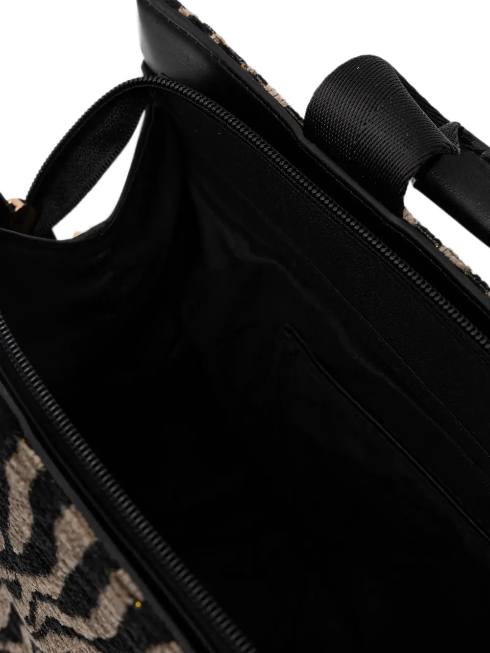 Morgan Shopper met zebraprint Zwart