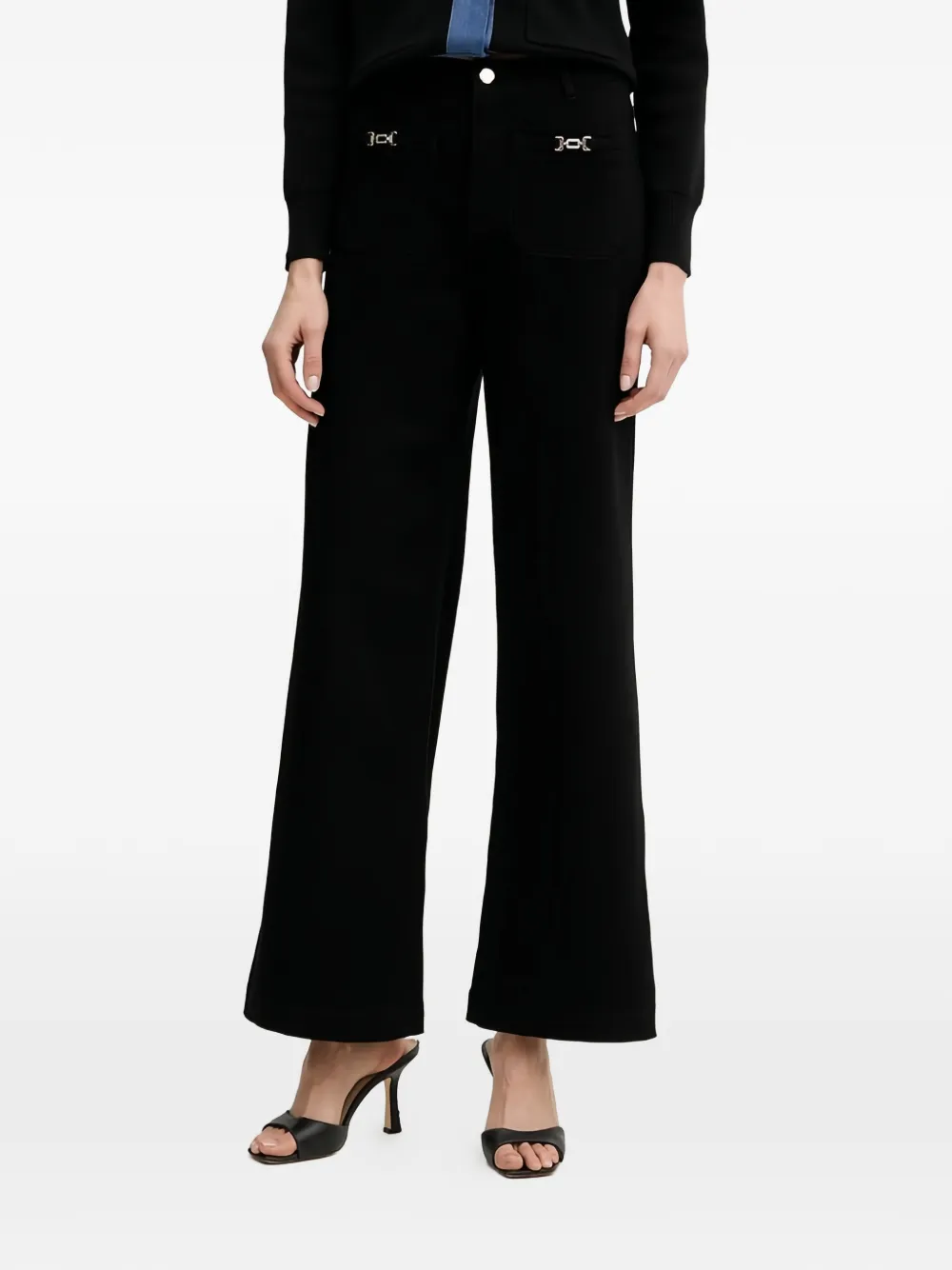 Morgan Flared Jeans In Black