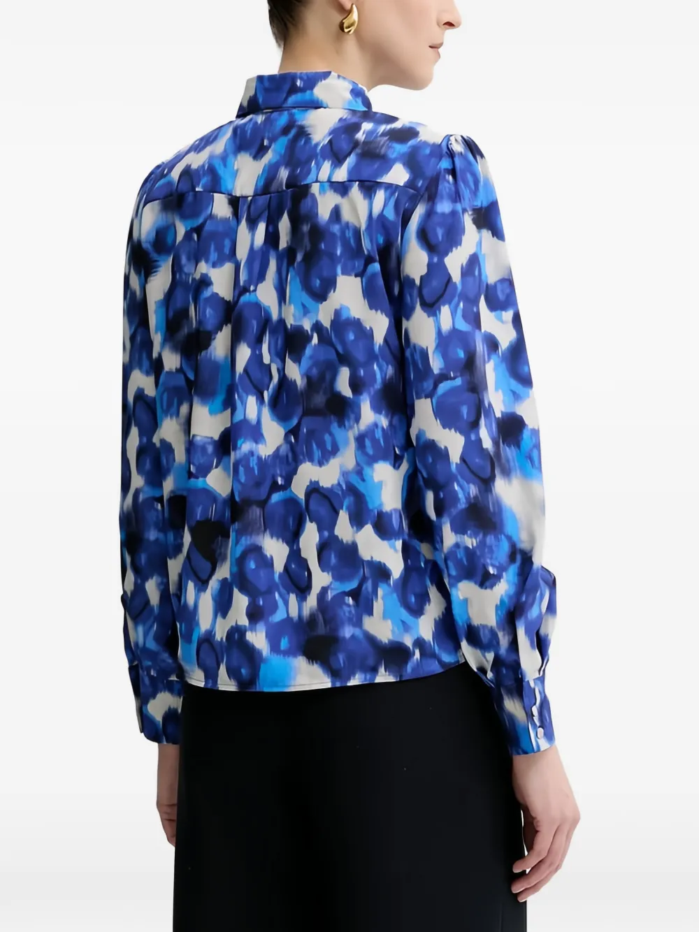 Morgan Blouse met bloemenprint Blauw