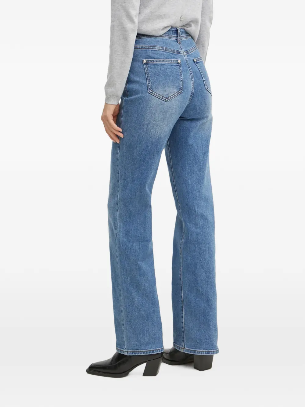 Morgan Jeans verfraaid met studs Blauw