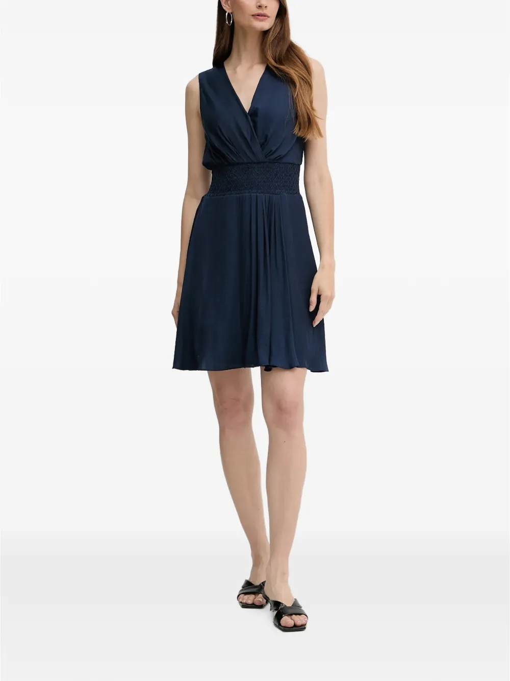 Morgan V-neck mini dress