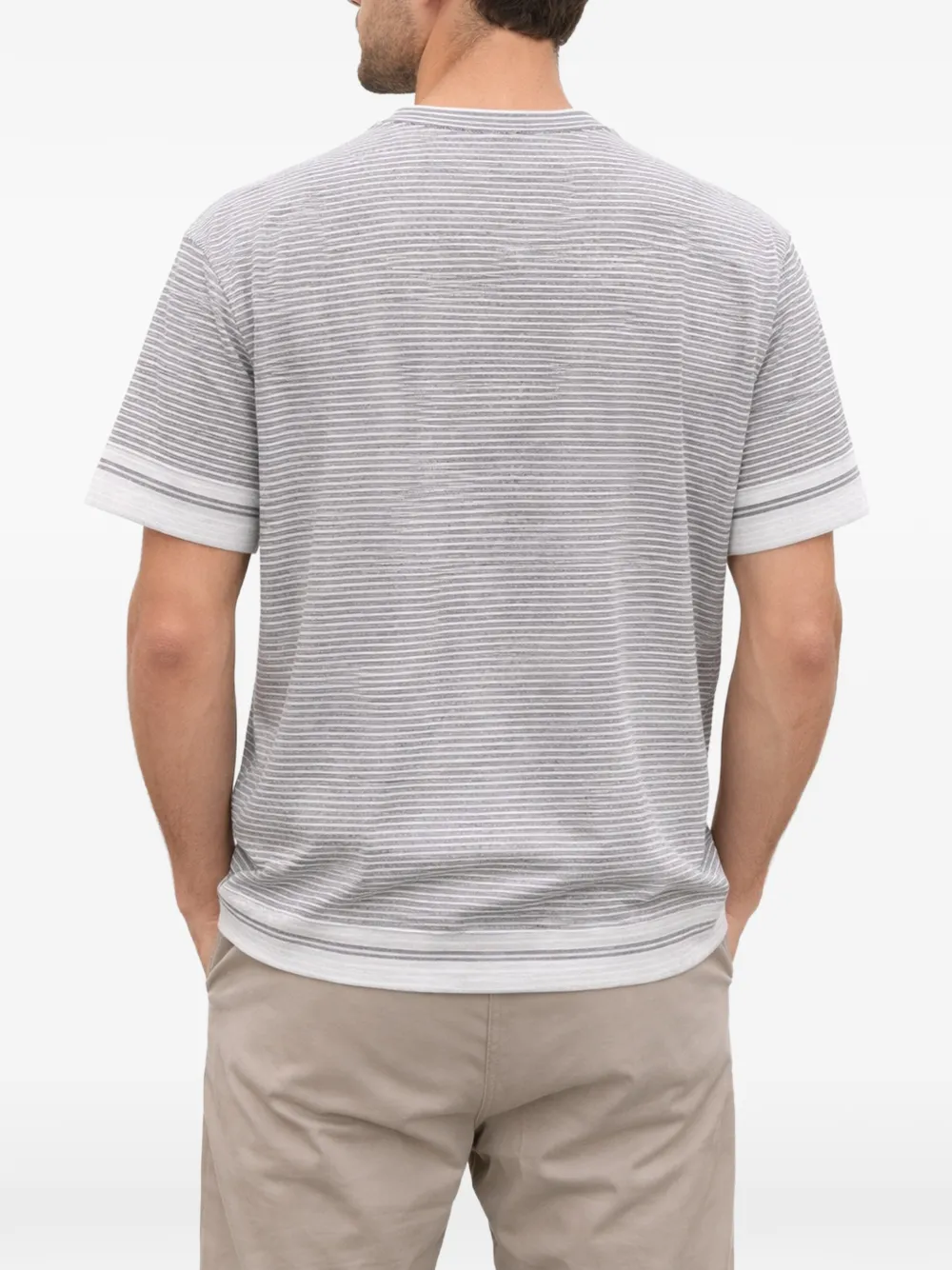 C.P. Company Jersey 20 01 T-shirt met logo-print en korte mouwen Grijs